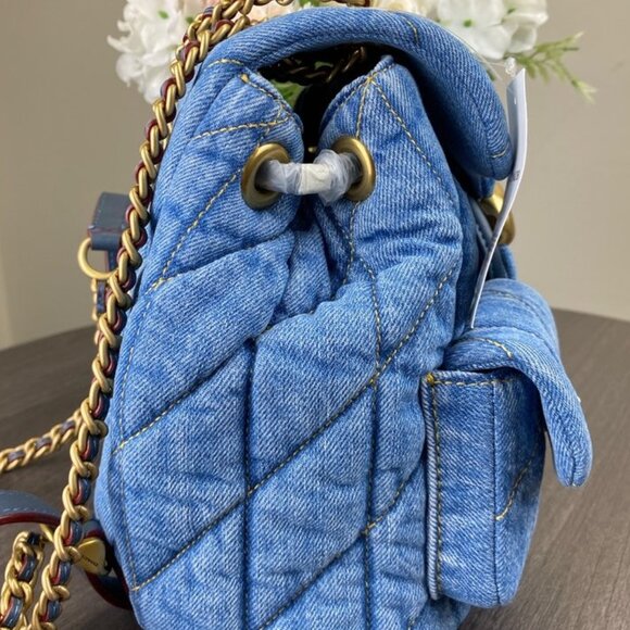 Coach CZ747 Denim Tabby Backpack in Indigo - Picture 7 of 9